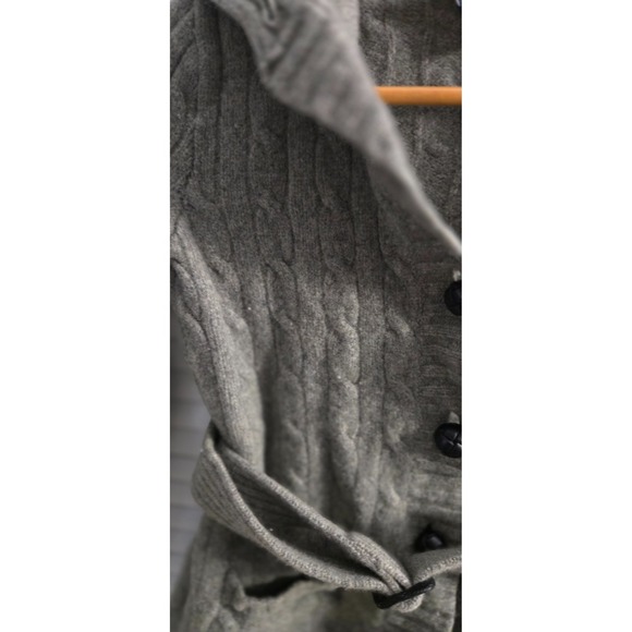 Polo Ralph Lauren Cable‑Knit Wool/Cashmere Cardigan – Castleton Green -Women's M - Picture 5 of 16